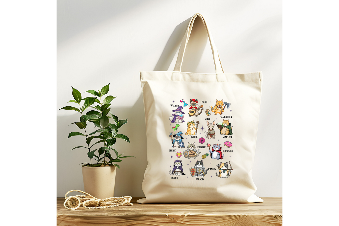 Kitty Cat Roles - Dungeon Crawler Carl Inspired Tote Bag