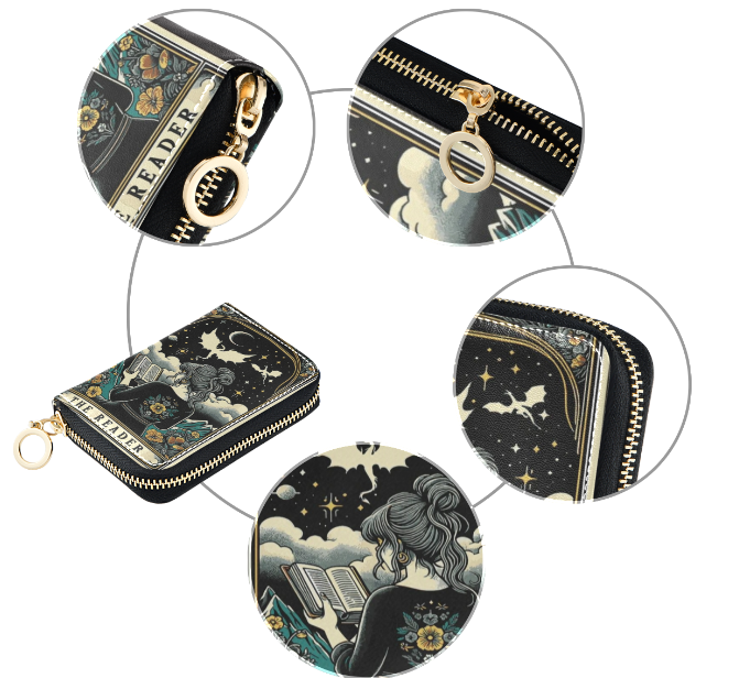 The Reader RFID Protective Zip Wallet