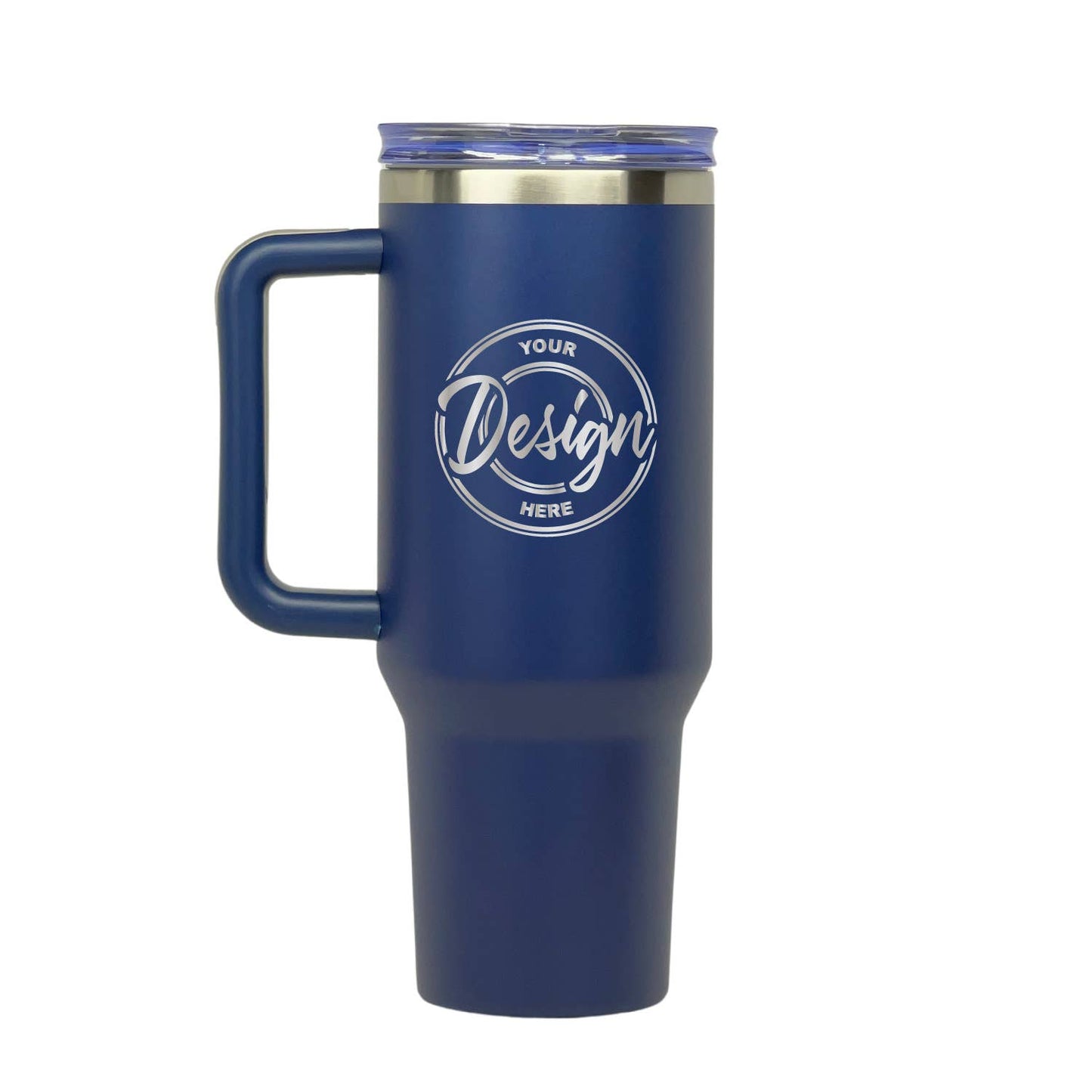 40oz Tumbler with Handle | Custom Engraved Logo or Design