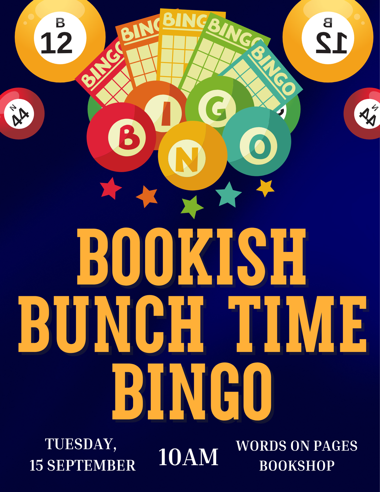 Bookish Brunch Time Bingo
