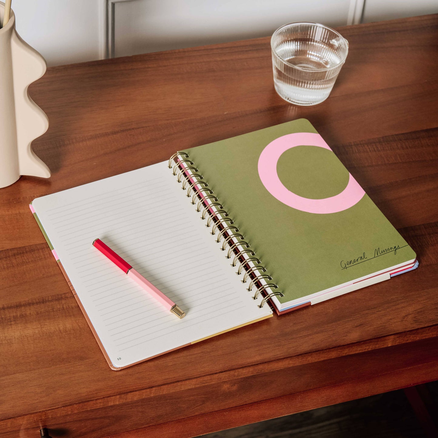 Lined Notebook, B5 Hardcover Spiral - Notes