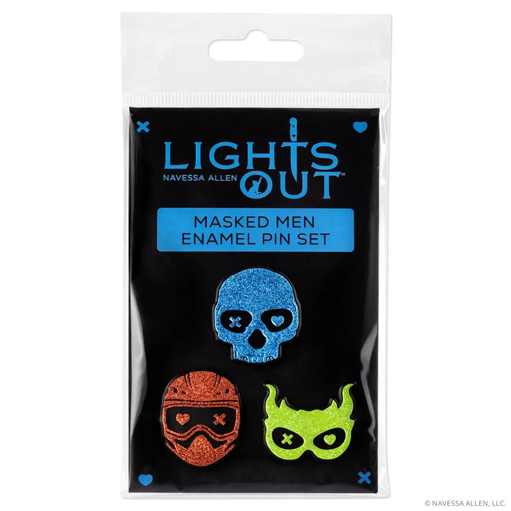 Lights Out: Into Darkness Series: Masked Men Enamel Pins (3-Pack)