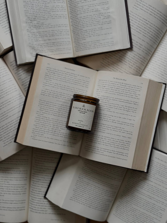 Bookish Candle - Rare Book Room Soy Candle - Library Scent