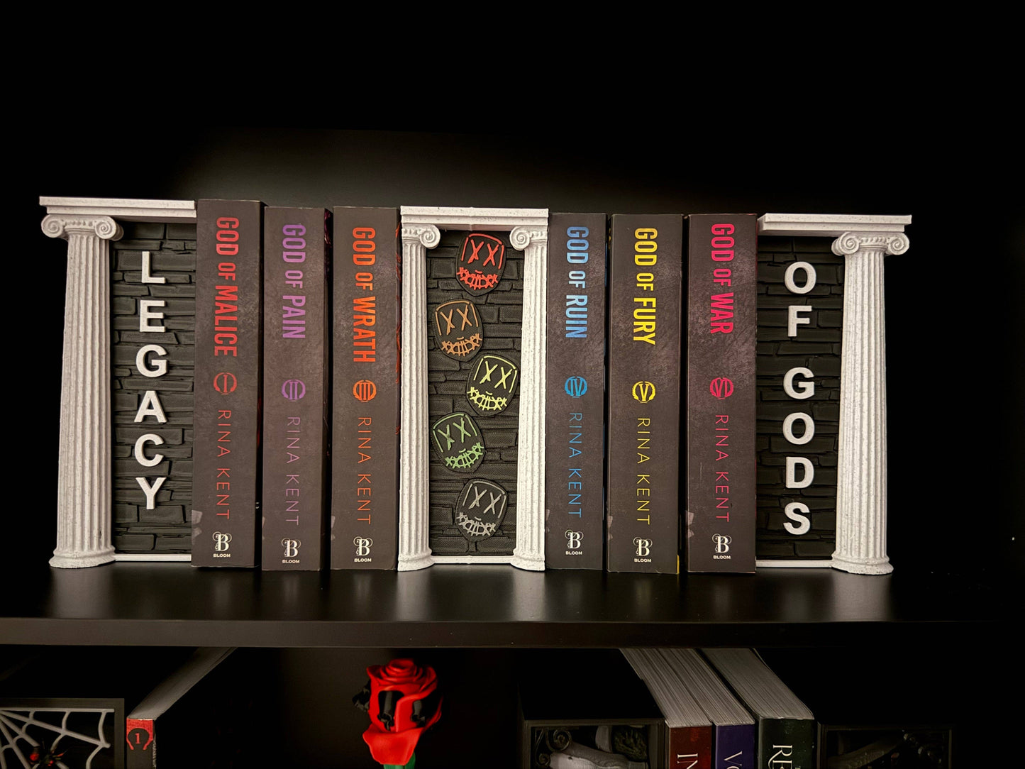 Legacy Of Gods Book Nook Set | Officially Licensed | Rina Kent | Bookshelf Decor | Bookish Merch