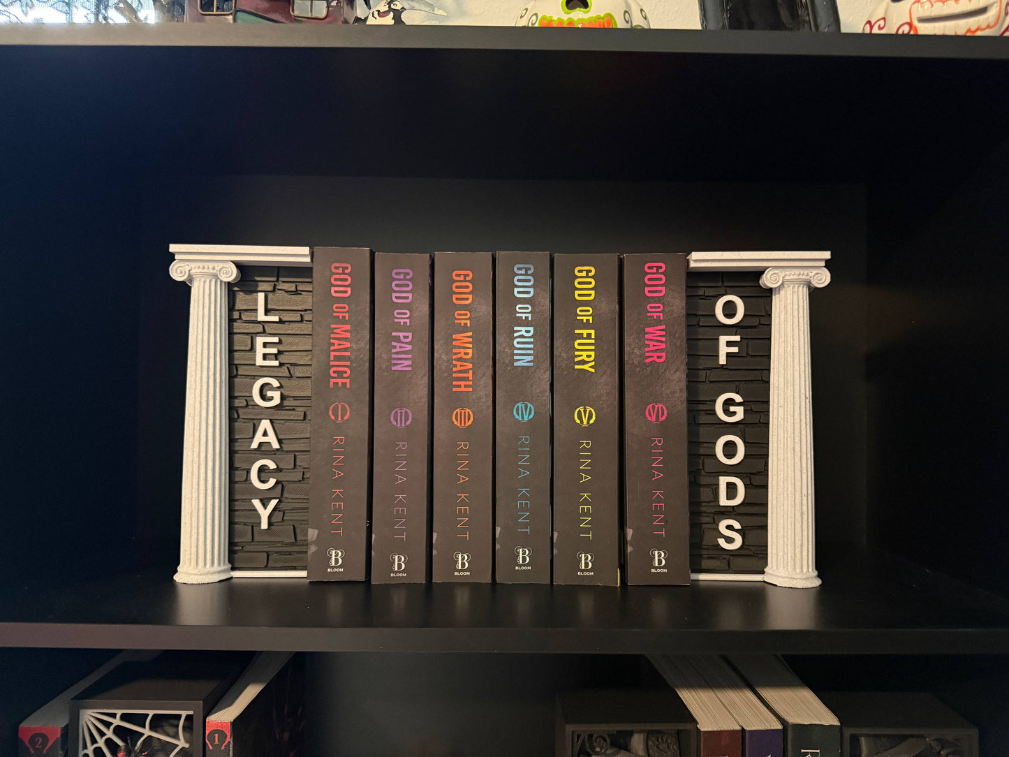 Legacy Of Gods Book Nook Set | Officially Licensed | Rina Kent | Bookshelf Decor | Bookish Merch