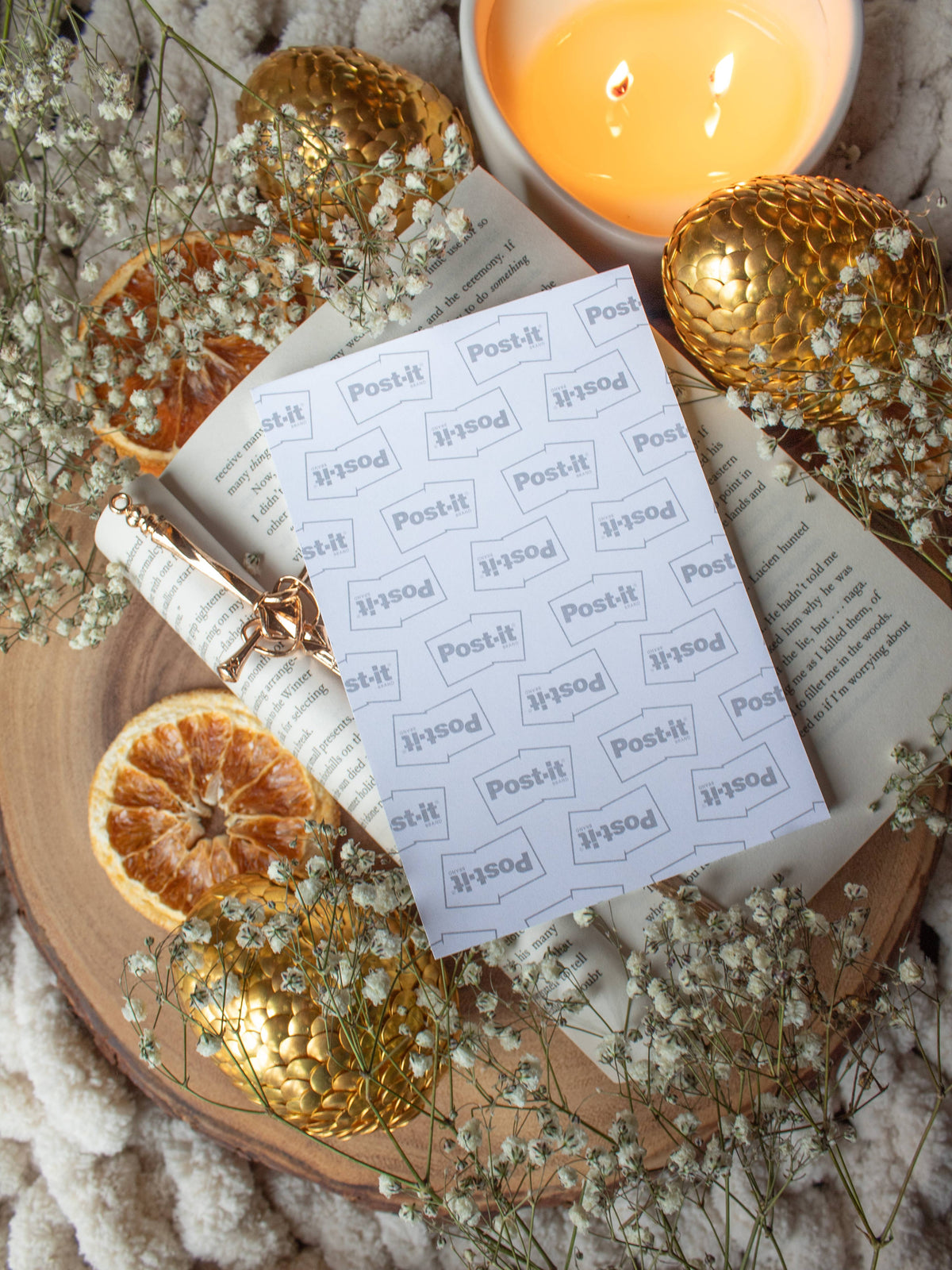 4x6 Book Review Post-it Notepad | Littlest Book Dragon