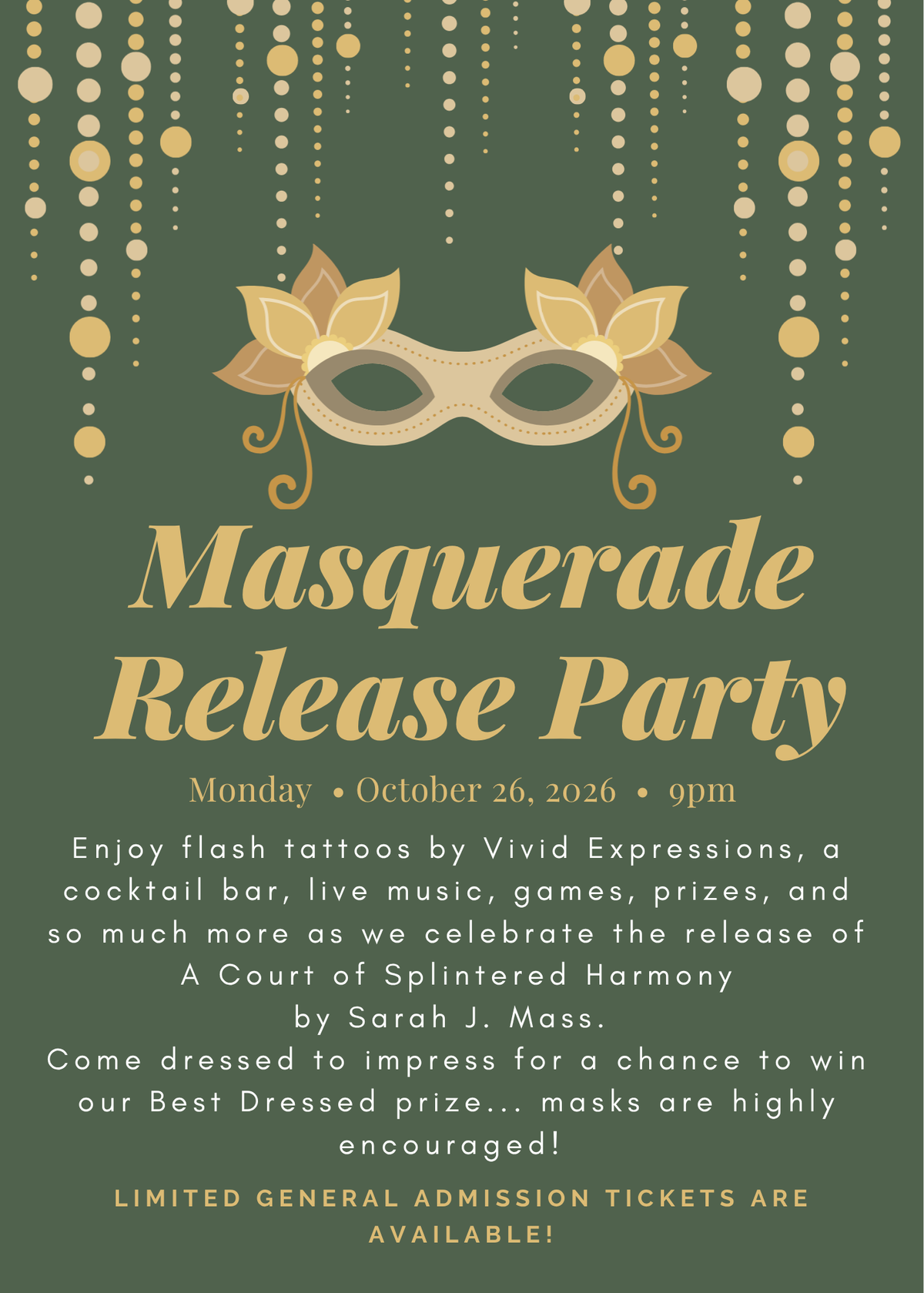 A Court of Thorn and Roses Midnight Masquerade Event