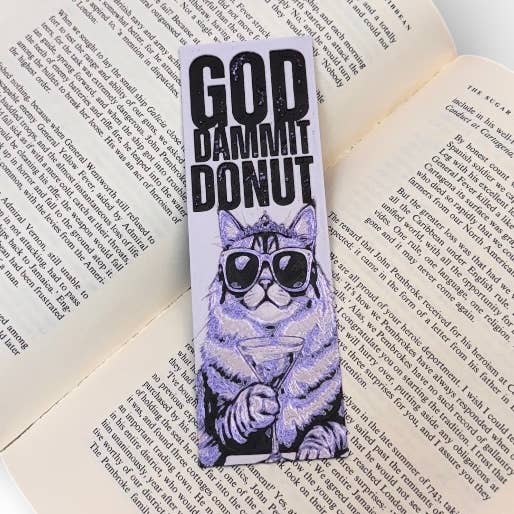 GODDAMMIT DONUT! Dungeon Crawler Carl Inspired 3D Bookmark 