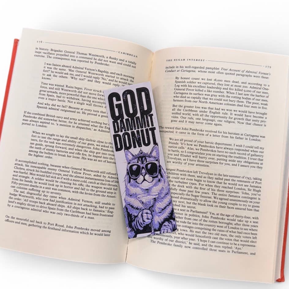 GODDAMMIT DONUT! Dungeon Crawler Carl Inspired 3D Bookmark 