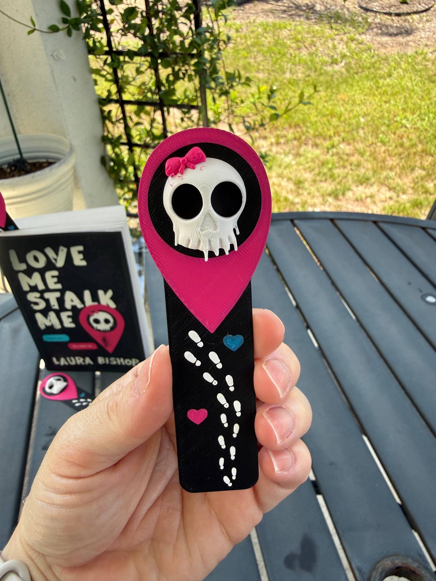 Love Me Stalk Me bookmark | Officially Licensed with Author Laura Bishop | Bookshelf Decor Bookish Merch