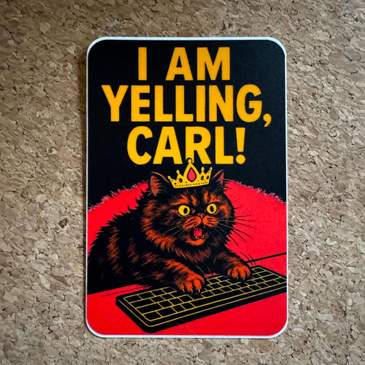 Princess Donut Yelling Vinyl Sticker