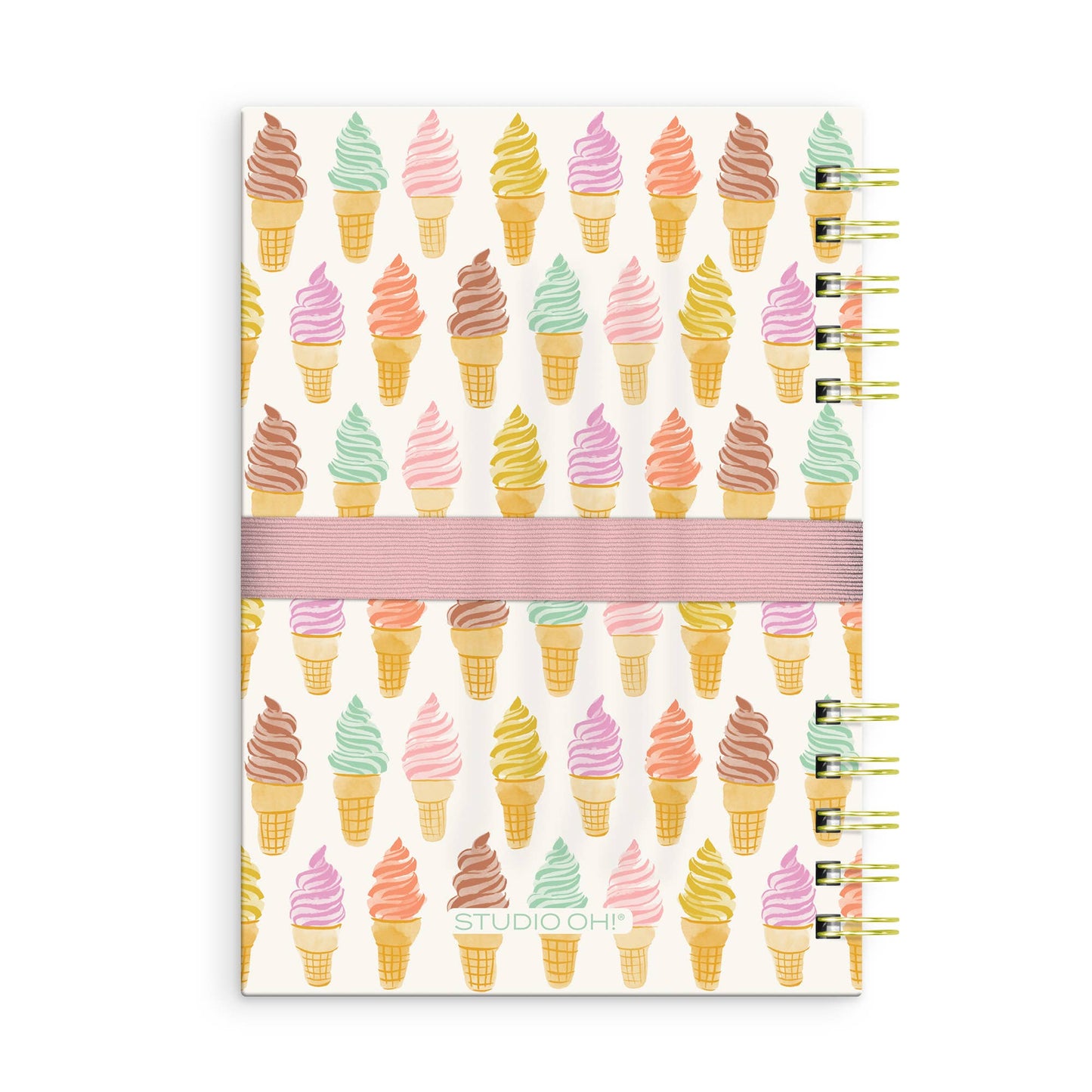 Cool & Creamy Harper Split-Spiral Notebook & Pen Set