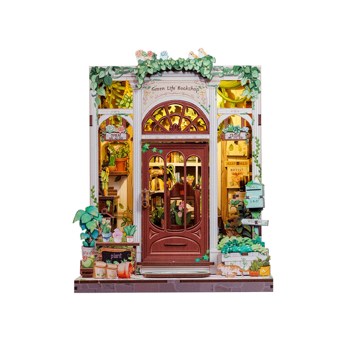 DIY Book Nook Kit: Green Life Bookshop