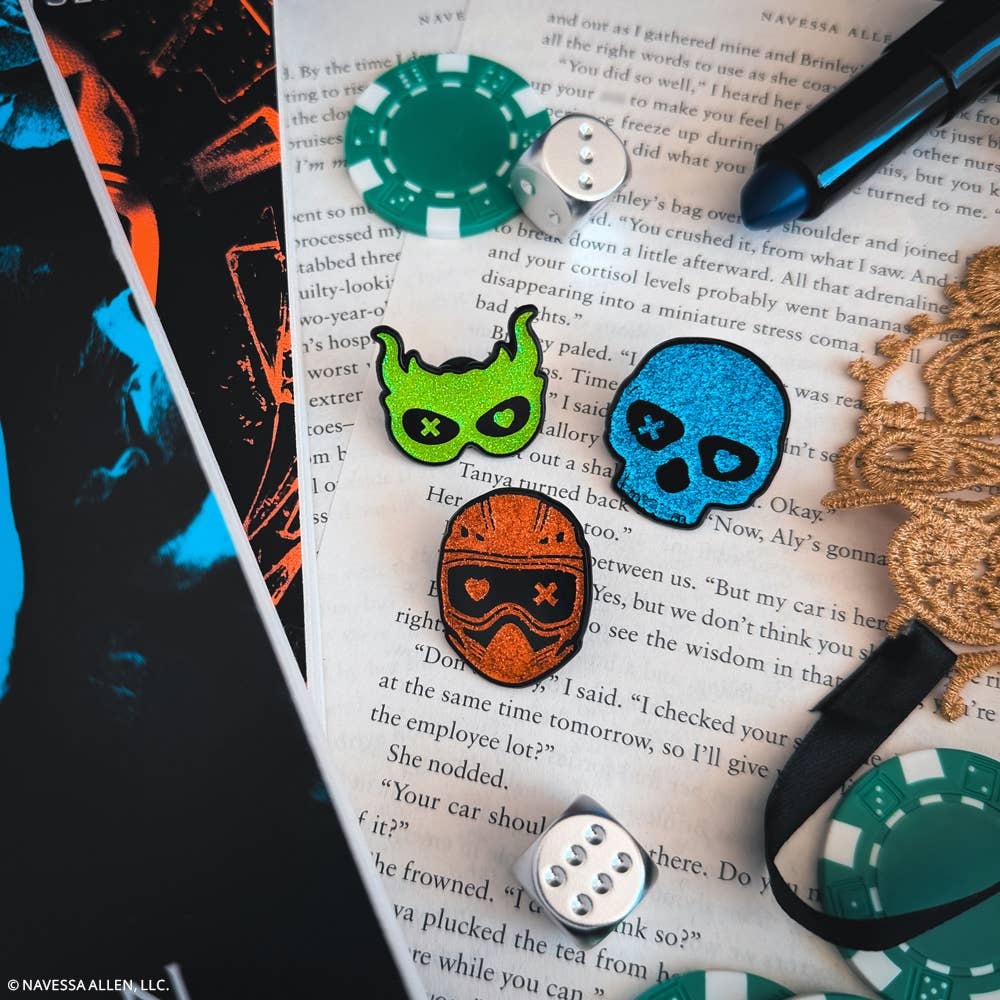 Lights Out: Into Darkness Series: Masked Men Enamel Pins (3-Pack)