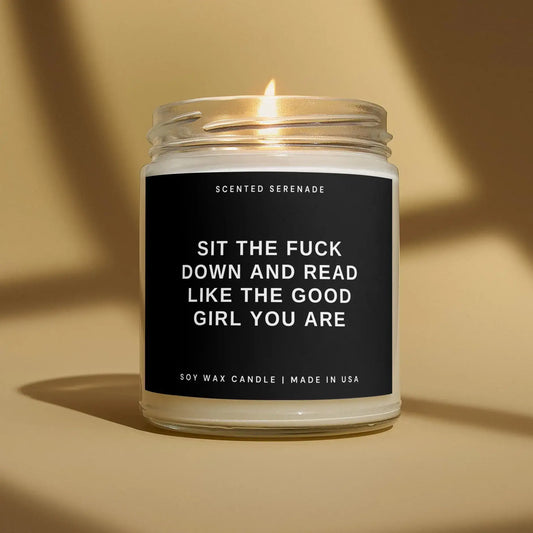 Reading Smut Book Candle, Bookish Gifts