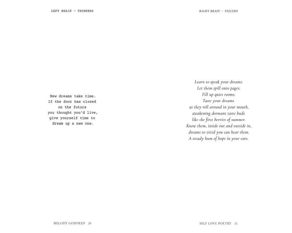 Self Love Poetry by Melody  Godfred