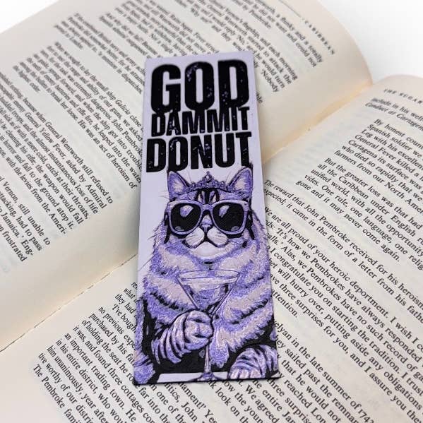 GODDAMMIT DONUT! Dungeon Crawler Carl Inspired 3D Bookmark 