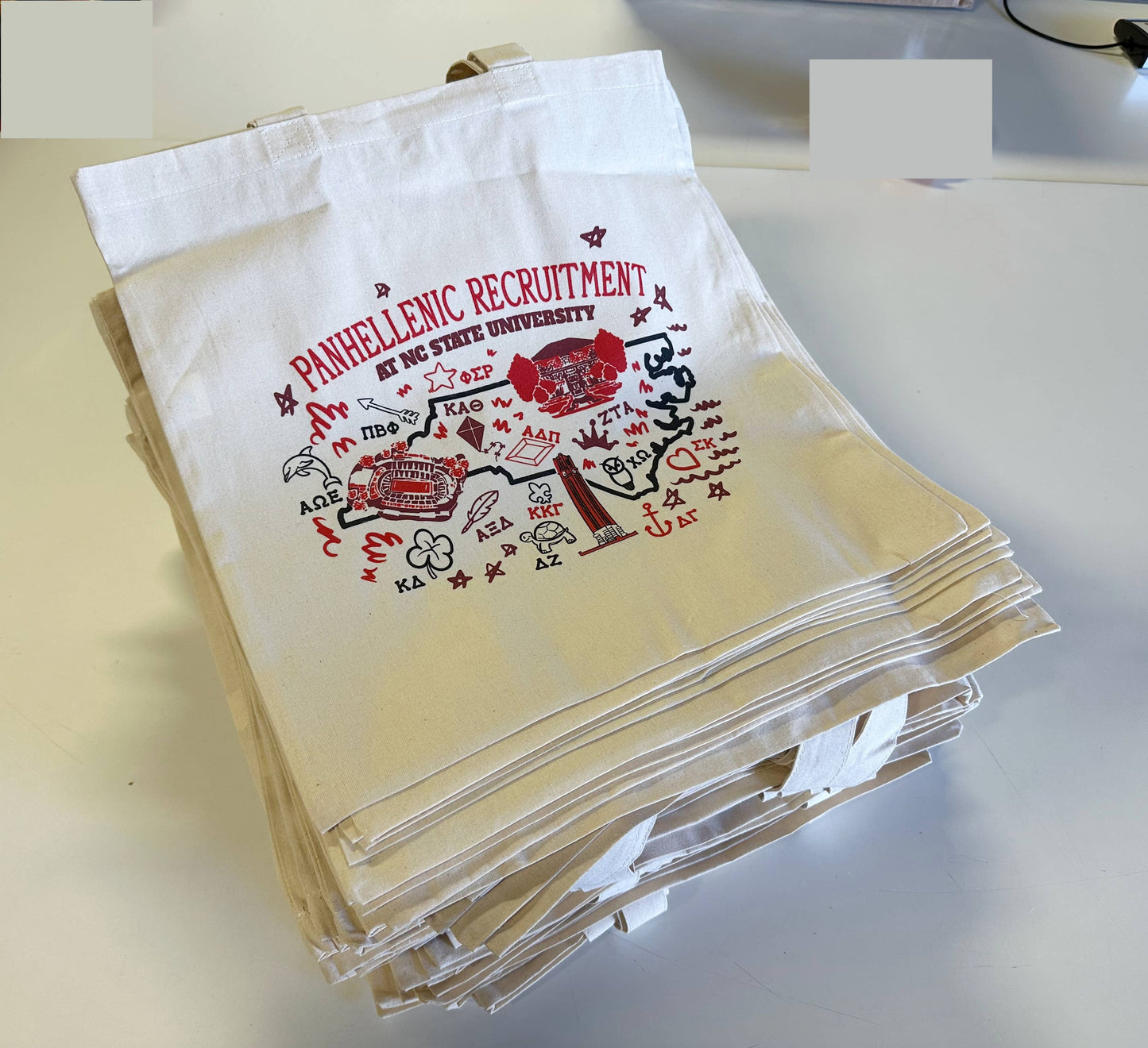 Custom Printed Cotton Bags, Bulk Tote Bags Personalized