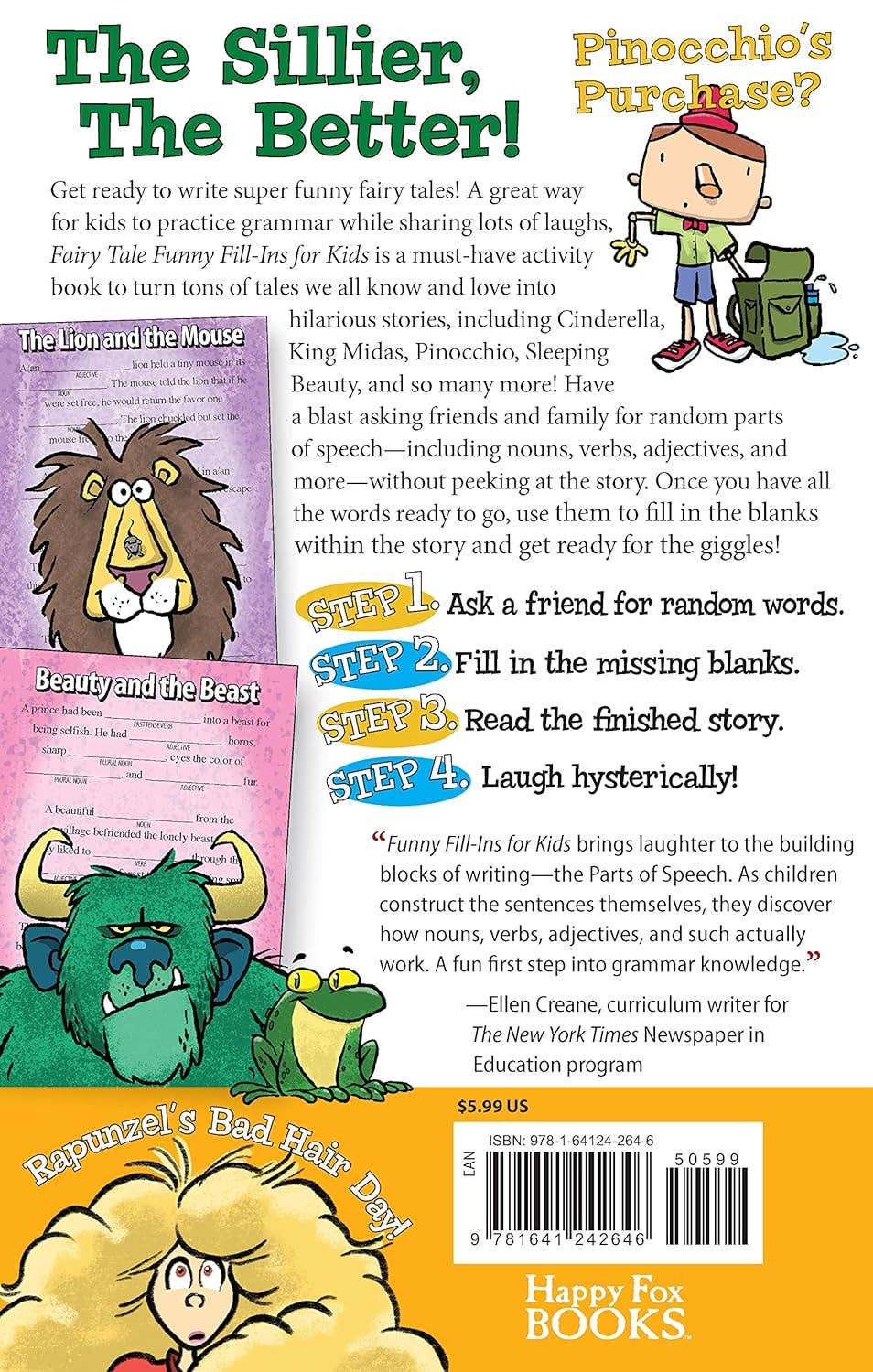 Fairy Tale Funny Fill-Ins for Kids - Word Games for Kids