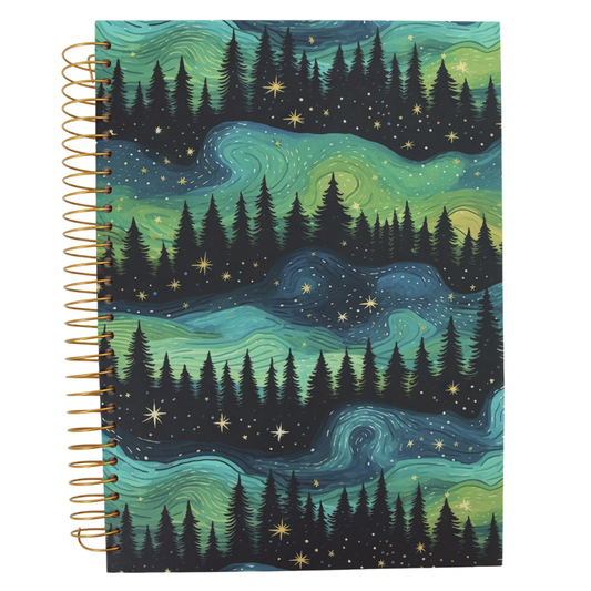 The Northern Lights Spiral Notebook