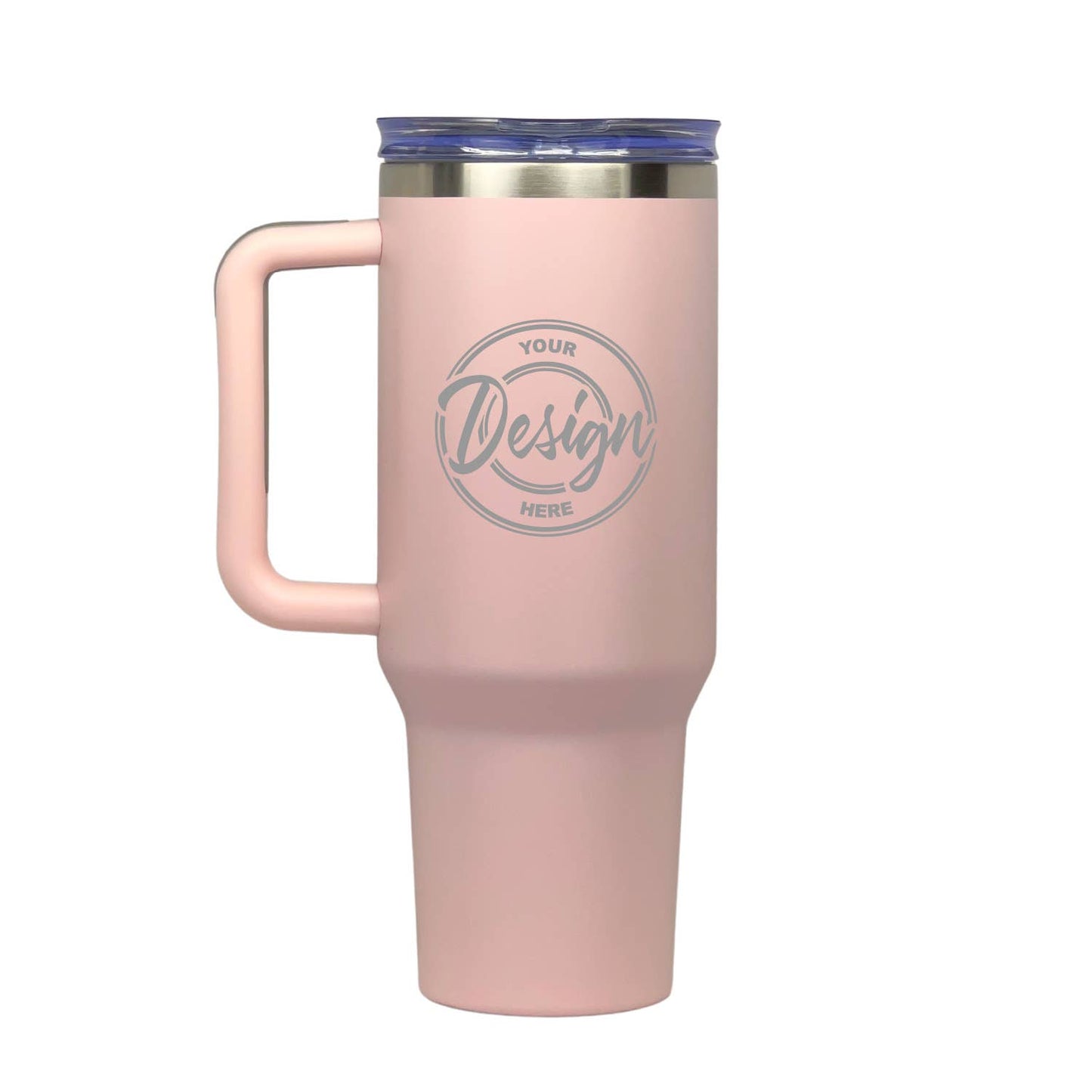 40oz Tumbler with Handle | Custom Engraved Logo or Design