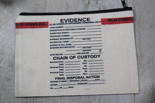 Evidence Makeup/ whatever bag