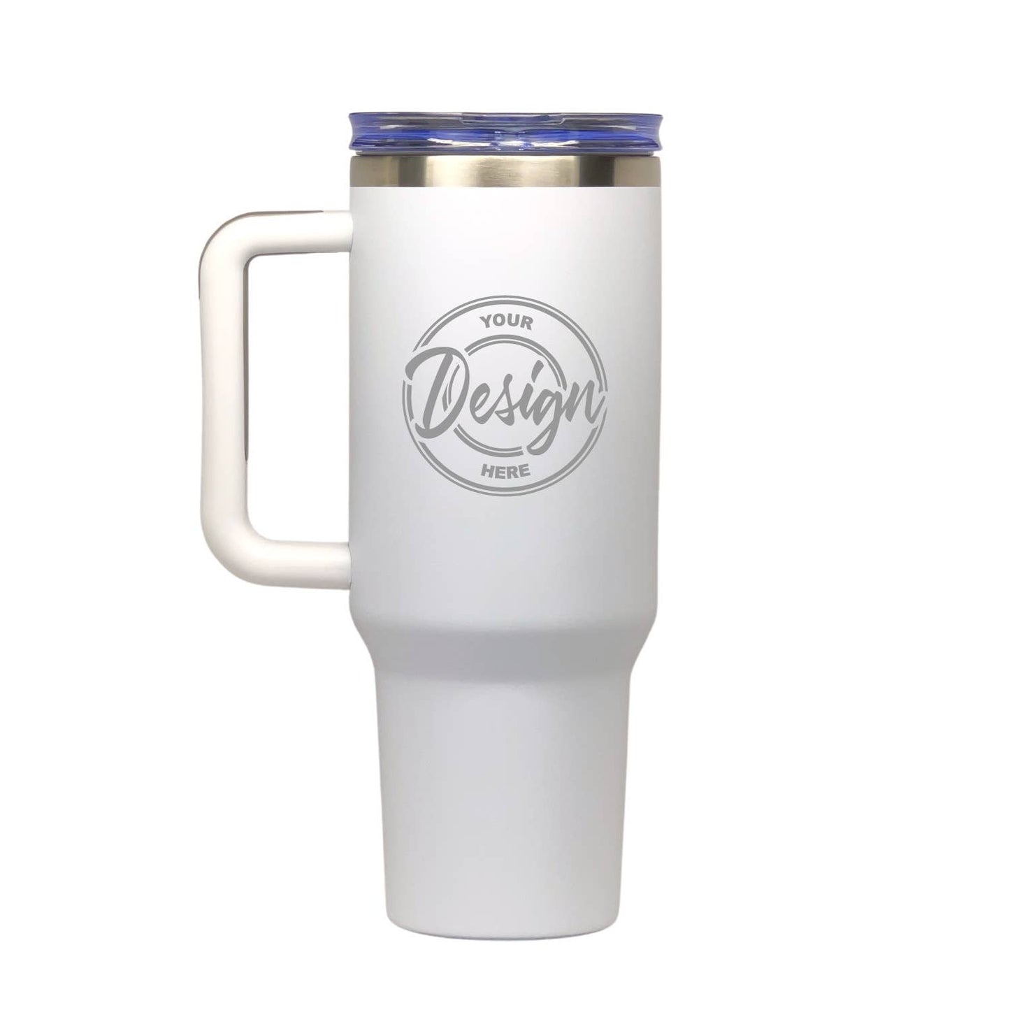 40oz Tumbler with Handle | Custom Engraved Logo or Design