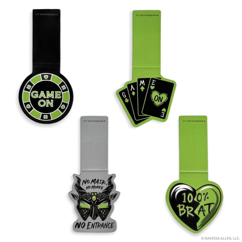 Game On Magnetic Bookmarks (4-Pack)