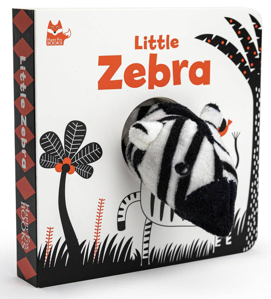 Little Zebra Finger Puppet Board Book with High Contrast Art