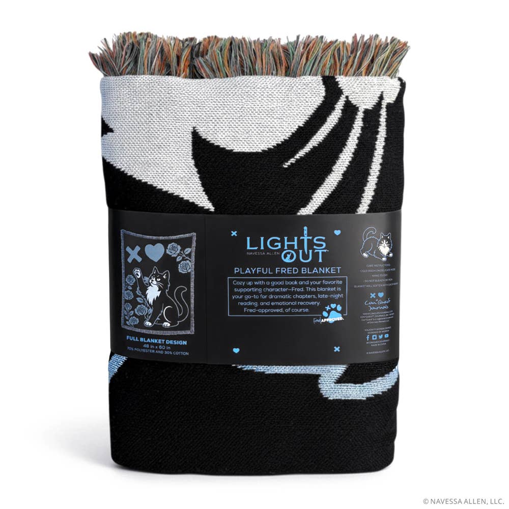 Lights Out: Fred Approved Woven Throw Blanket (48'' x 60'')