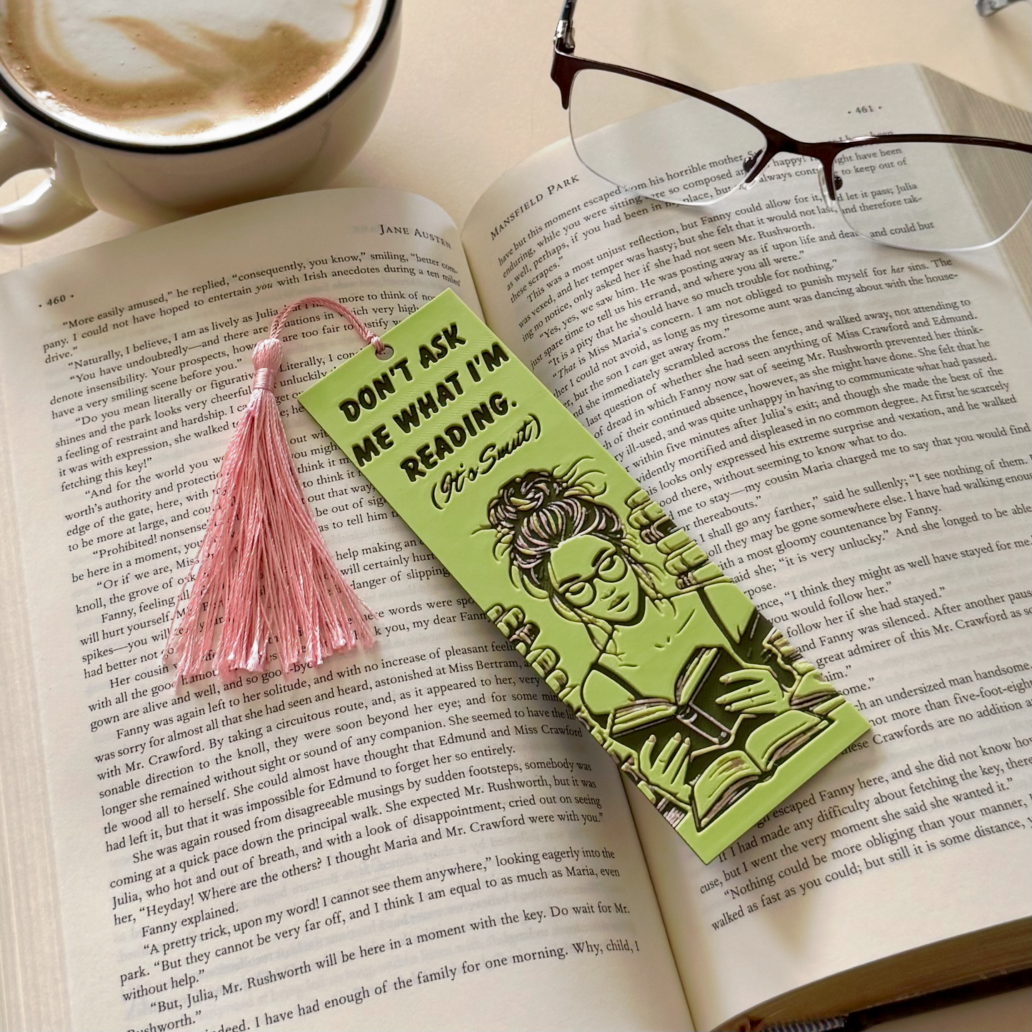 Don't Ask Me What I'm Reading - Funny 3D Bookmark - Smut