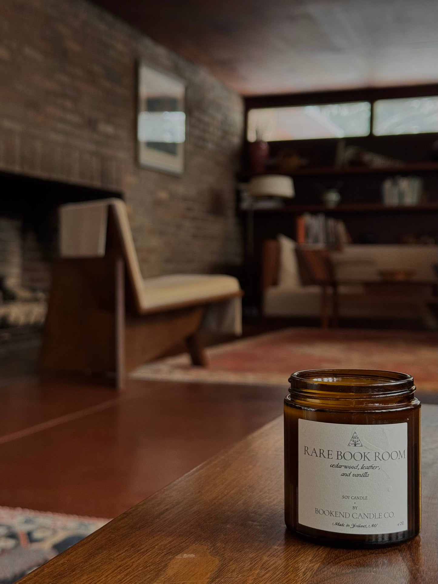 Bookish Candle - Rare Book Room Soy Candle - Library Scent