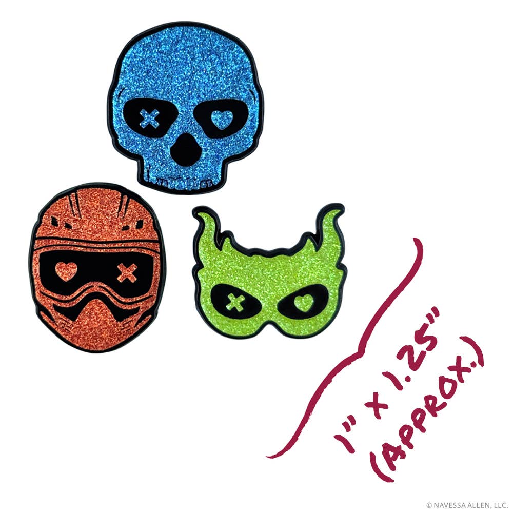 Lights Out: Into Darkness Series: Masked Men Enamel Pins (3-Pack)