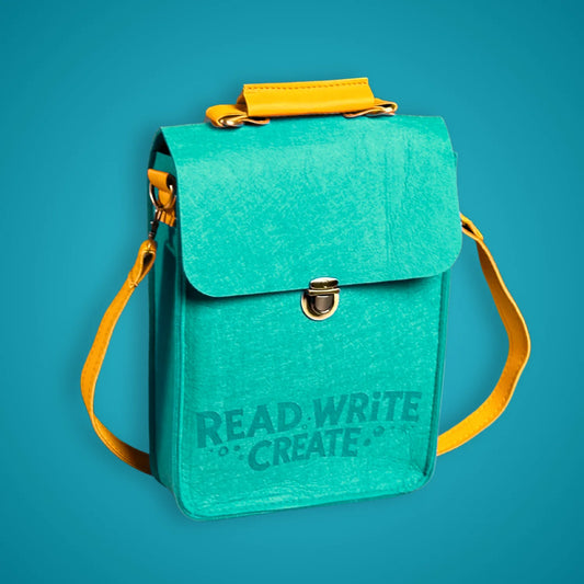 Story Bag w/Pencil Pouch- Blue (Read Write Create)