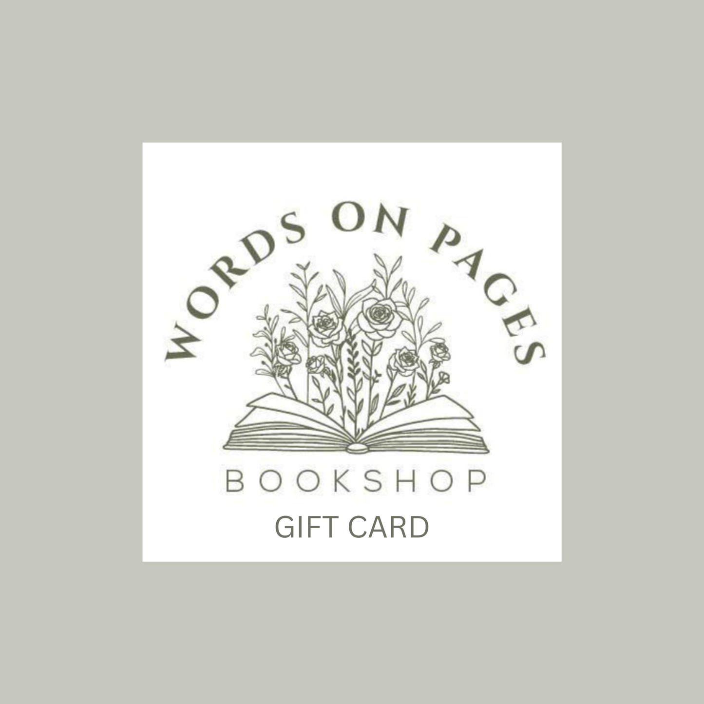 Words on Pages Online Gift Card