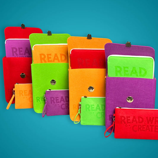 Story Bag w/Pencil Pouch- Purple (Read Write Create)