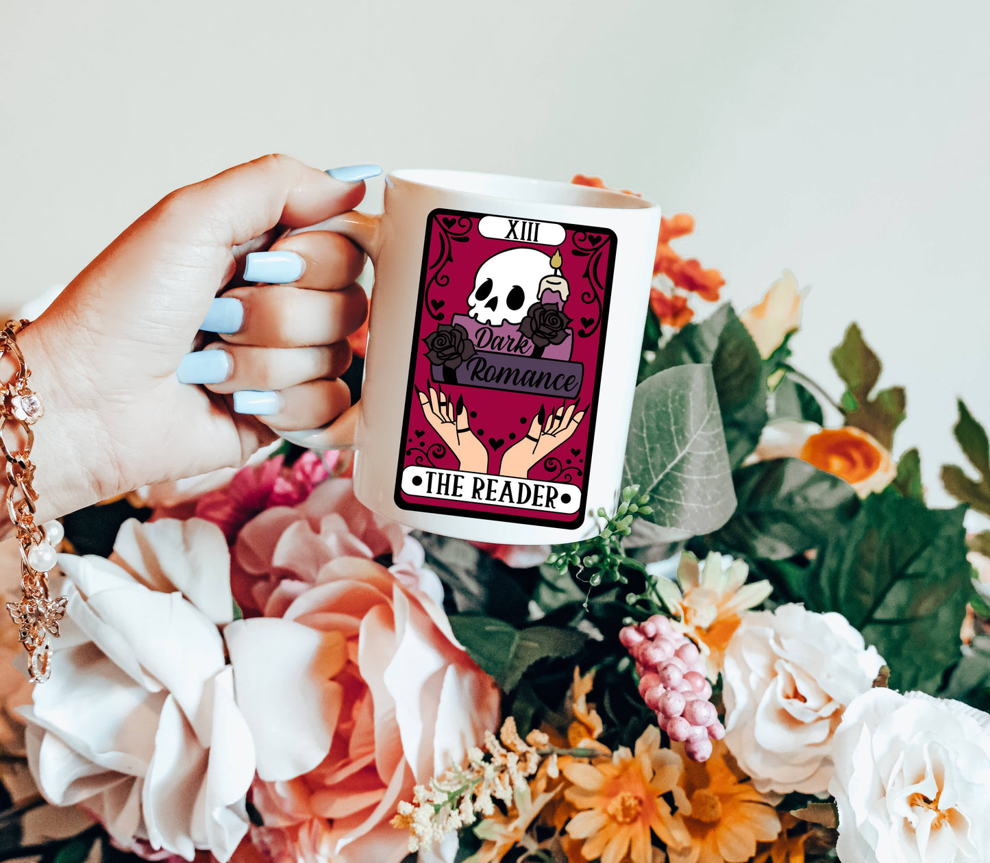 Dark Romance Reader Tarot Coffee Mug