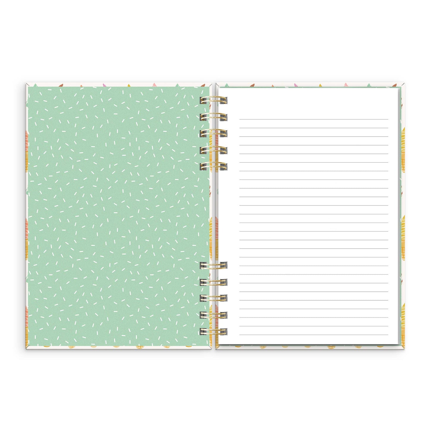 Cool & Creamy Harper Split-Spiral Notebook & Pen Set