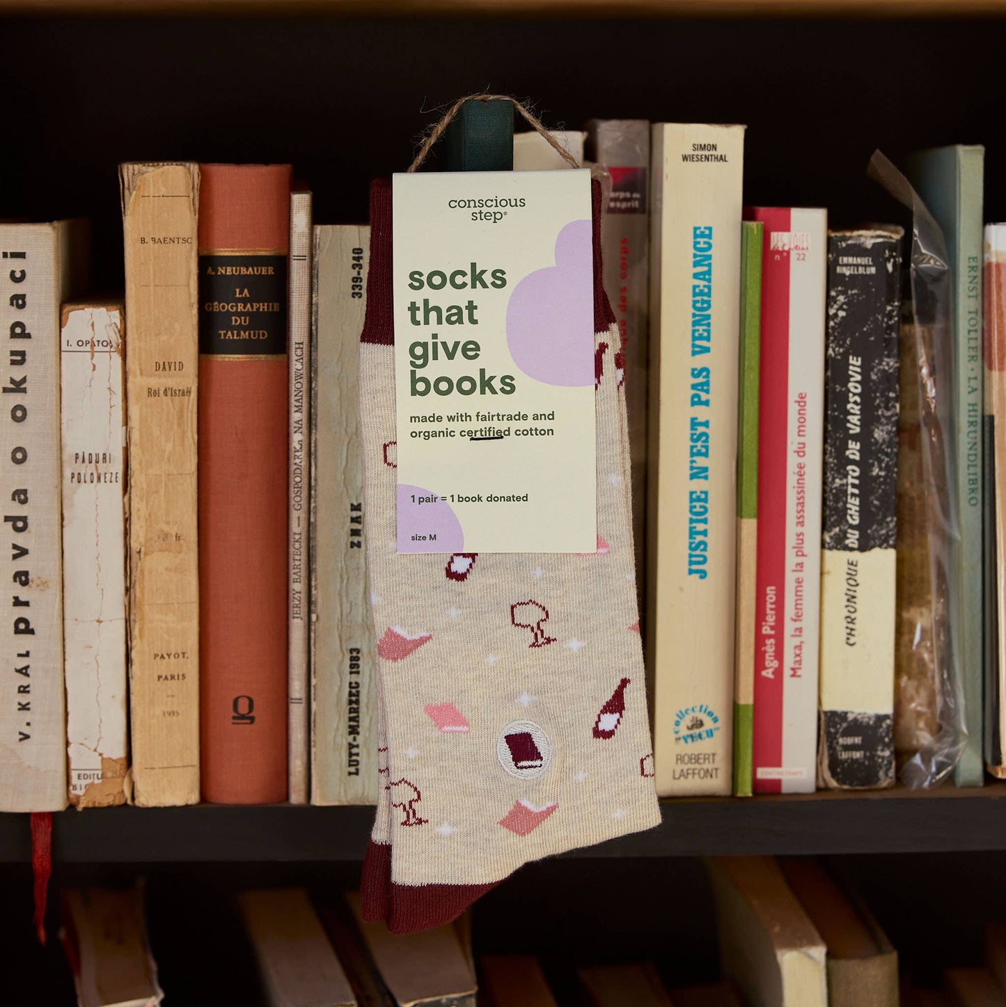 Socks that Give Books | Books and Wine - Gifts for Readers