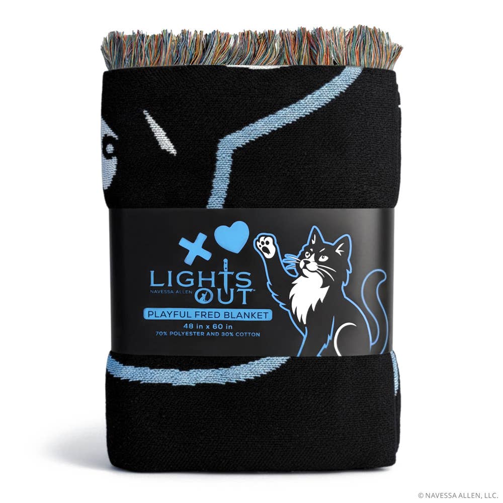 Lights Out: Fred Approved Woven Throw Blanket (48'' x 60'')
