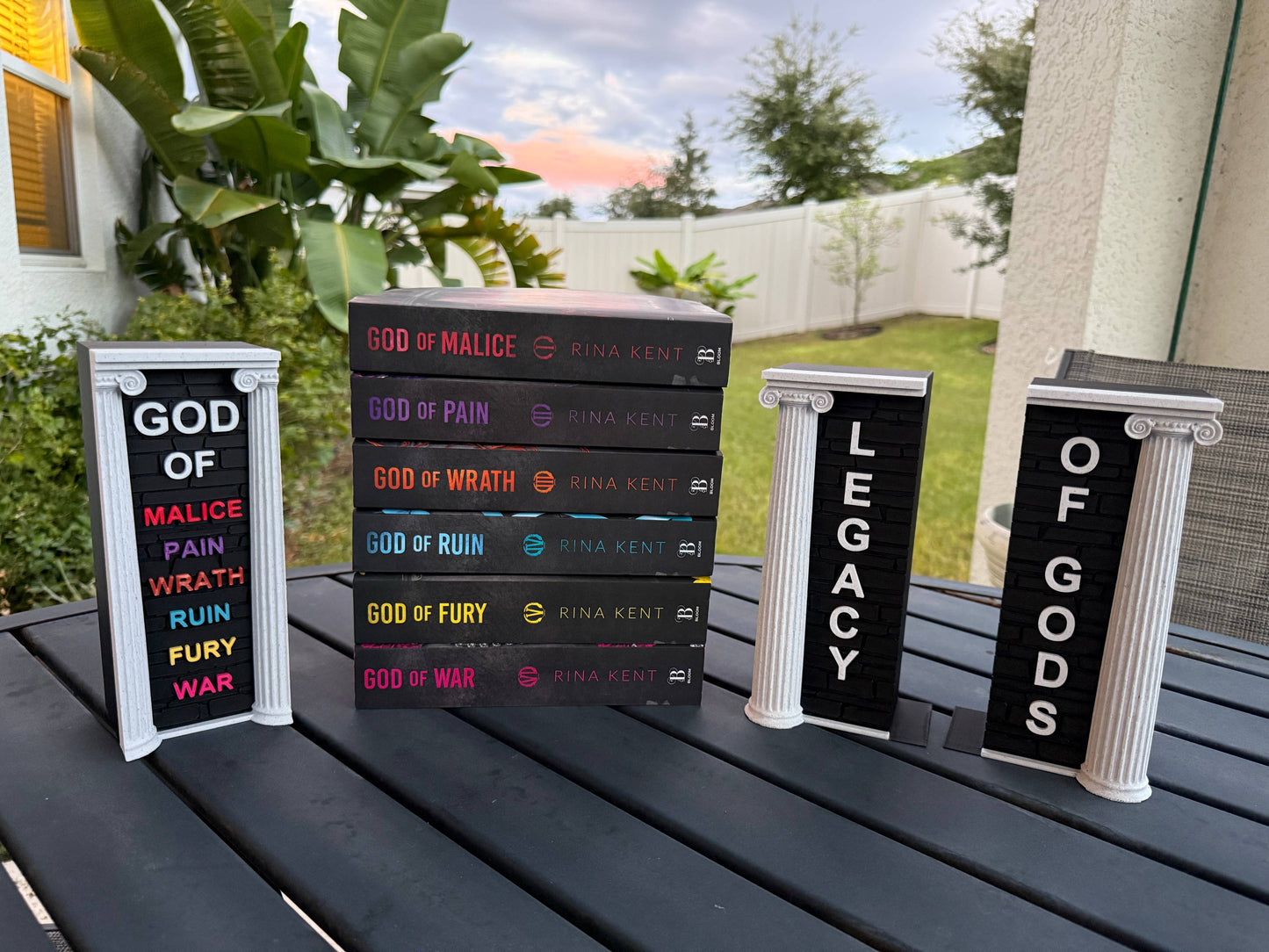 Legacy Of Gods Book Nook Set | Officially Licensed | Rina Kent | Bookshelf Decor | Bookish Merch