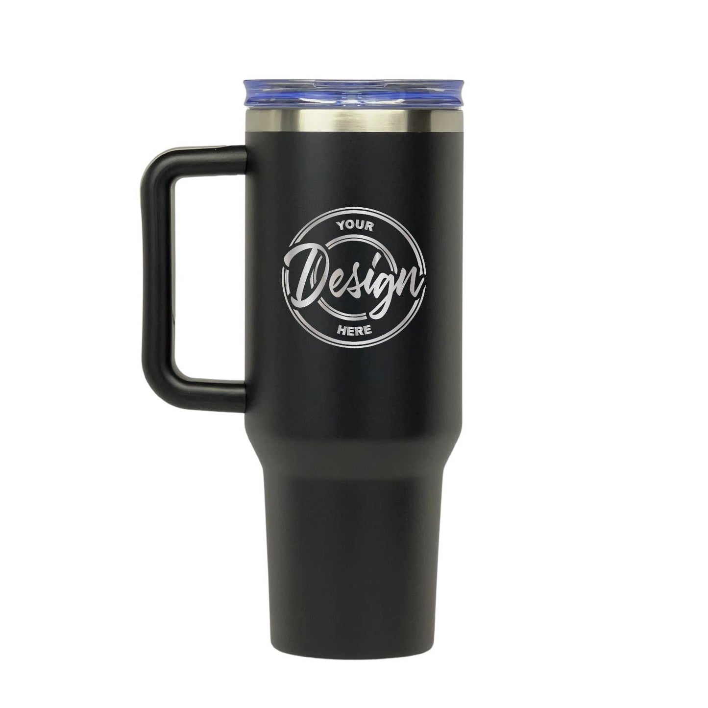 40oz Tumbler with Handle | Custom Engraved Logo or Design