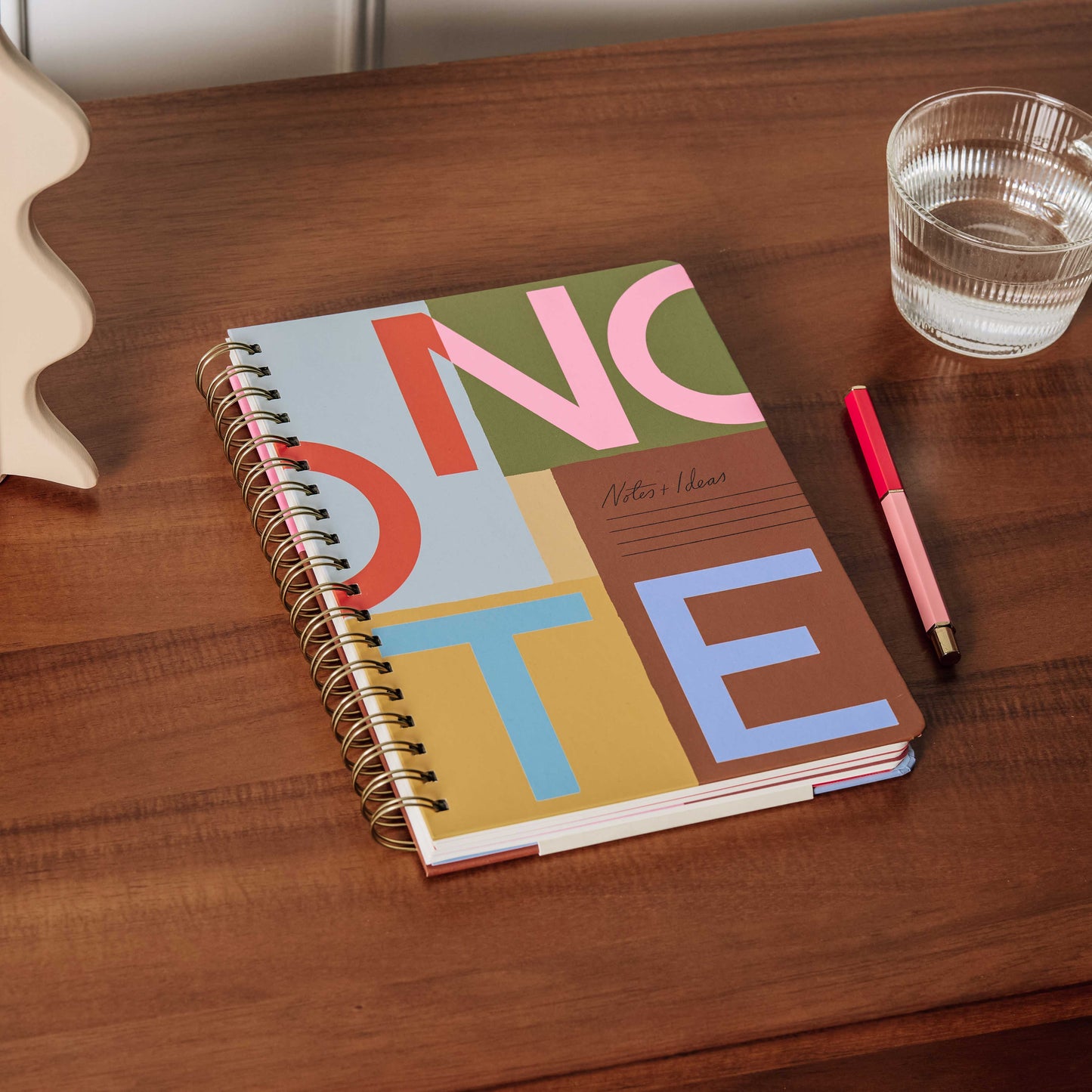 Lined Notebook, B5 Hardcover Spiral - Notes