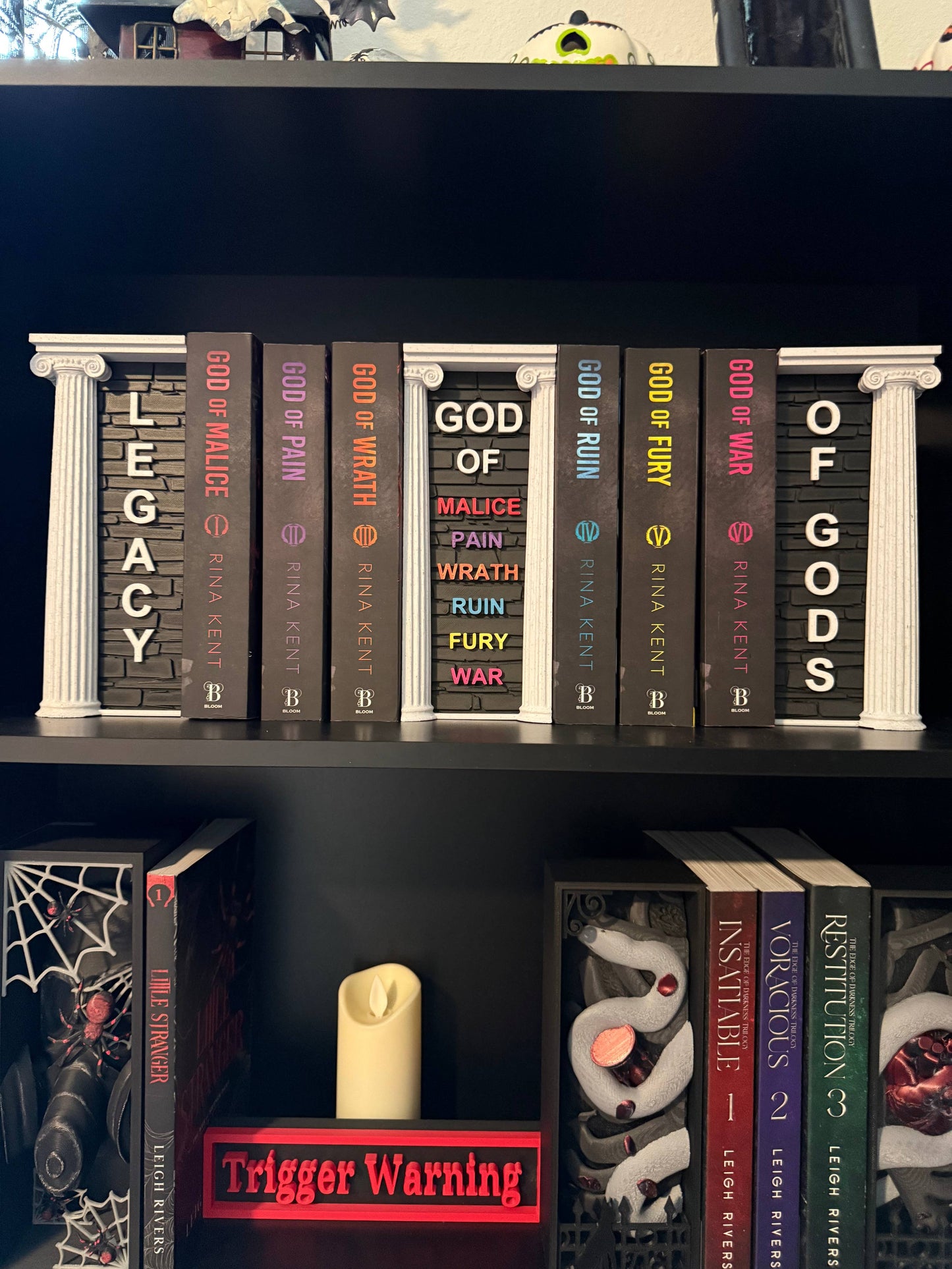 Legacy Of Gods Book Nook Set | Officially Licensed | Rina Kent | Bookshelf Decor | Bookish Merch