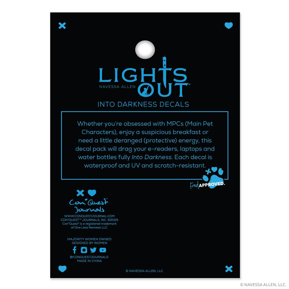 Lights Out(10-Pack) Into Darkness Series Decals