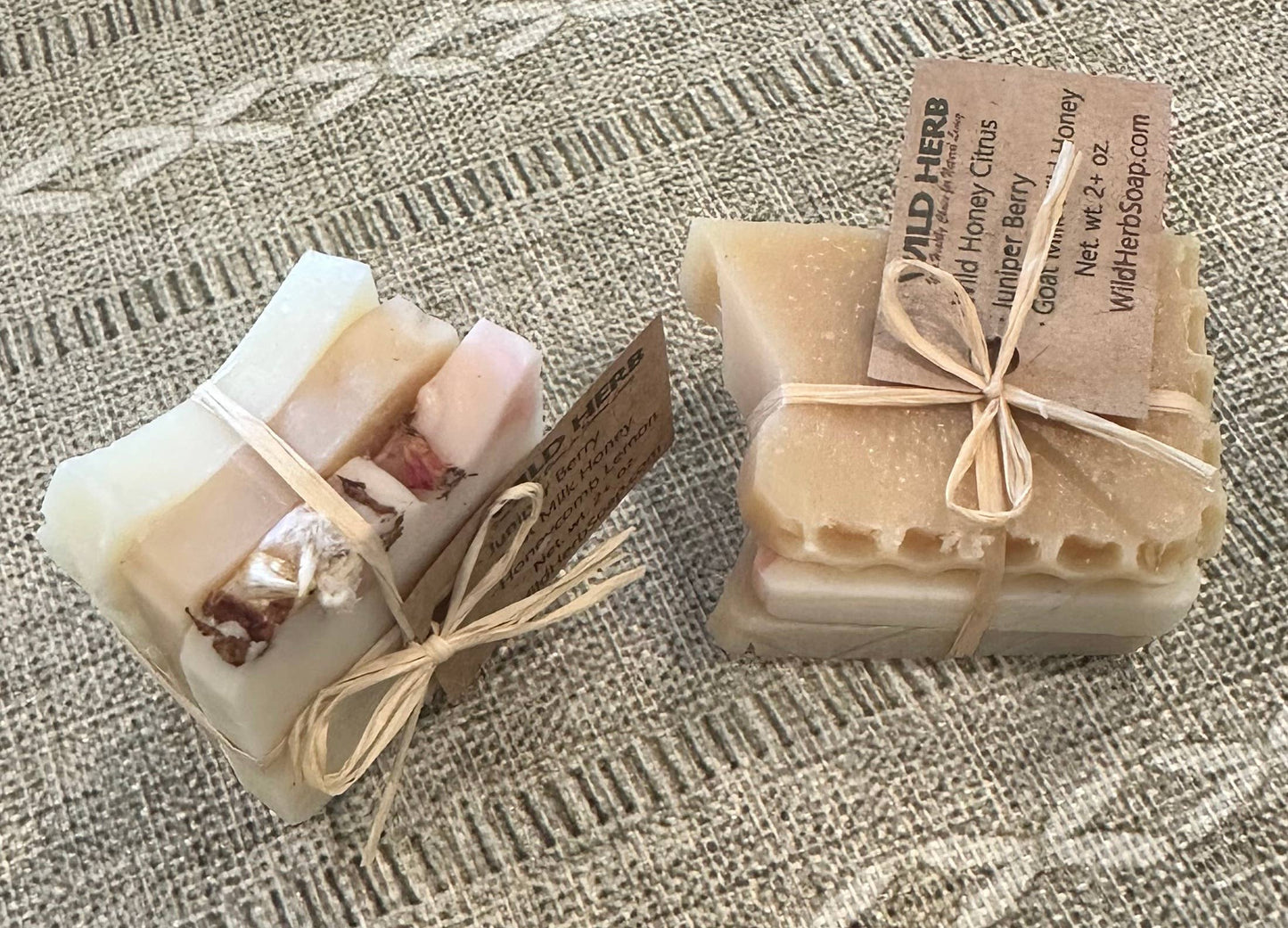 Small Soap Sampler Slices Botanicals Natural Organic Display