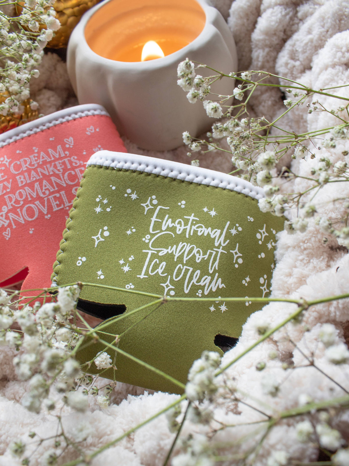 Ice Cream Pint Sleeve | Emotional Support Ice Cream | Green