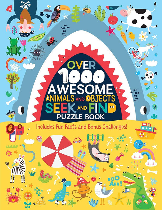 Over 1000 Awesome Animals &Objects Seek and Find Puzzle Book
