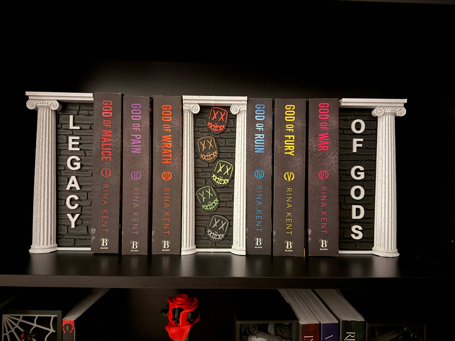 Legacy Of Gods Book Nook Set | Officially Licensed | Rina Kent | Bookshelf Decor | Bookish Merch