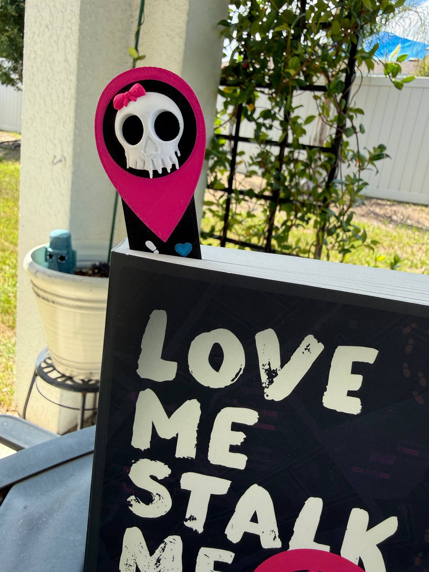 Love Me Stalk Me bookmark | Officially Licensed with Author Laura Bishop | Bookshelf Decor Bookish Merch